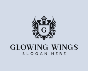 Phoenix Wings Heraldry logo design