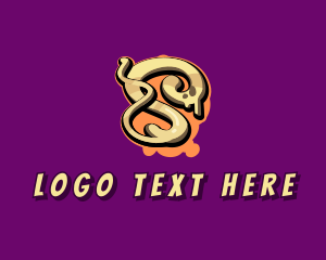 Tattoo Artist - Graffiti Art Letter S logo design