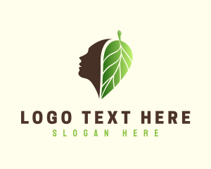 Human - Head Leaf Nature logo design
