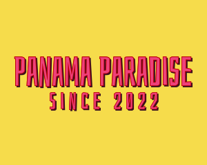 Summer Beach Paradise logo design