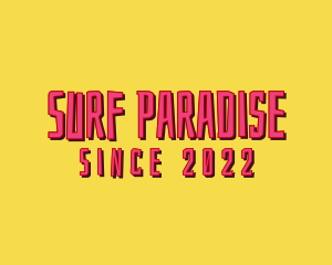 Summer Beach Paradise logo design