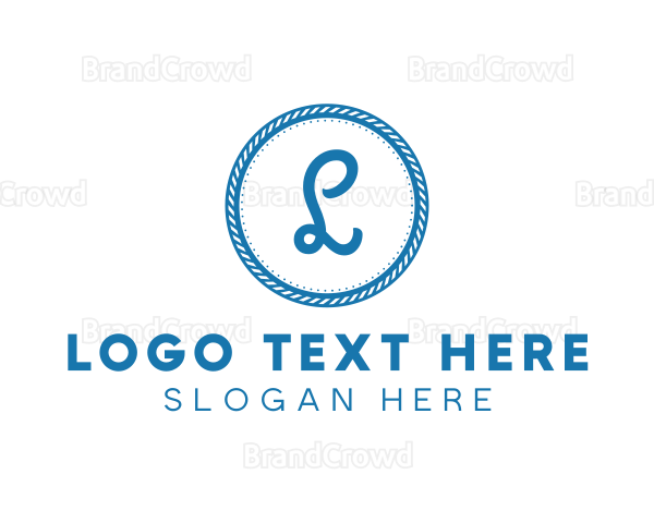 Nautical Circle Rope Logo