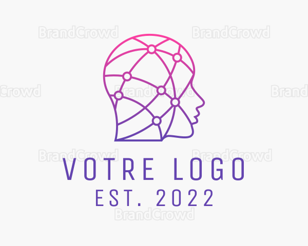 Artificial Intelligence Digital Human Logo