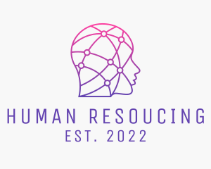 Artificial Intelligence Digital Human  logo design