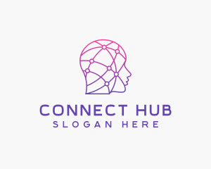 Artificial Intelligence Digital Human  logo design