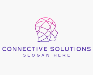 Artificial Intelligence Digital Human  logo design