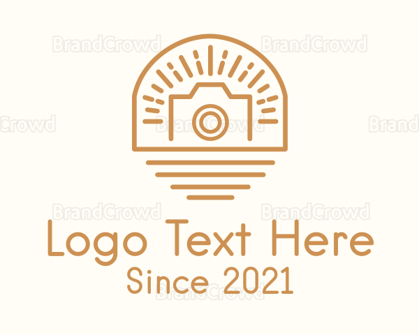 Sunburst Camera Badge Logo