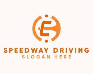 Driving - Vehicle Driving Letter C logo design