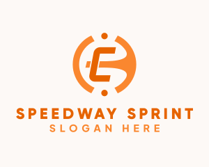 Racer - Vehicle Driving Letter C logo design