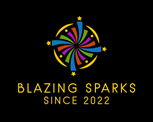 Pyrotechnics - Starburst Event Organizer logo design