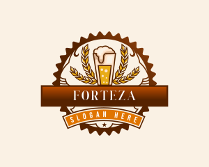 Craft Beer Pint Brewery logo design