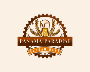 Craft Beer Pint Brewery logo design