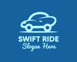 Taxi - Small Blue Car logo design