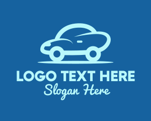 Auto - Small Blue Car logo design