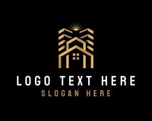 High End - Deluxe Real Estate Building logo design