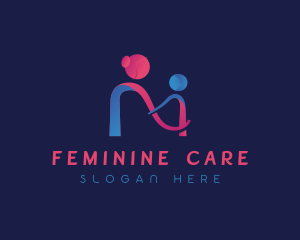 Gynecology - Mother Parenting Letter M logo design