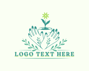 Potted Plants - Flower Pot Gardening logo design