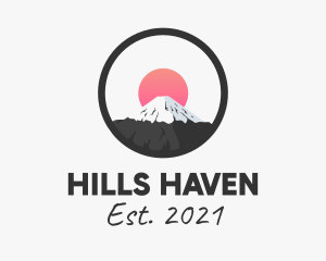 Mount Fuji Japan  logo design