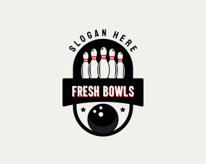 Bowling Sports League logo design