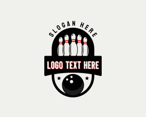 Emblem - Bowling Sports League logo design