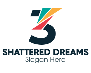 Shattered - Colorful Mosaic Three logo design