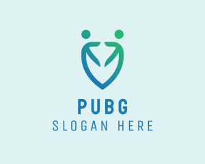 Community - Human People Shield logo design