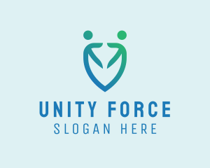 Alliance - Human People Shield logo design