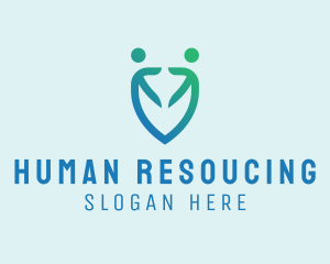 Human People Shield  logo design