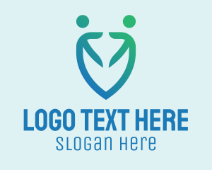 Human - Human People Shield logo design