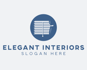 Home Decor Curtain Blinds logo design