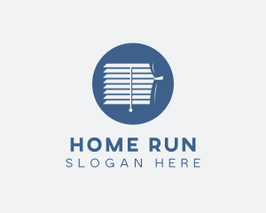 Home Decor Curtain Blinds logo design