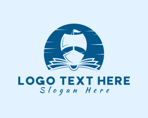 Sea Travel - Book Education Publishing logo design