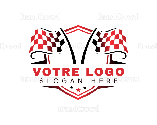 Detailing Racing Flag Logo
