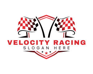 Detailing Racing Flag logo design