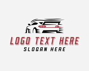 Racer - Sports Car Racing logo design