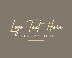 Signature - Elegant Signature Wordmark logo design