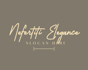 Simple Elegant Signature logo design