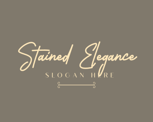 Simple Elegant Signature logo design