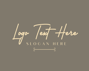 Simple Elegant Signature Logo