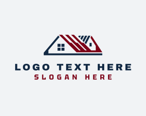 Town House - Housing Roof Repair logo design