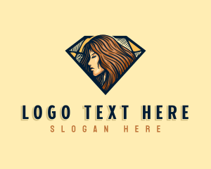 Lady - Lady Hair Stylist logo design