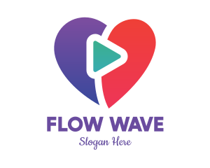 Stream - Heart Media Streaming logo design