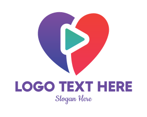 Date - Heart Media Streaming logo design