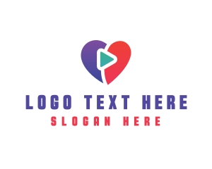 App Store - Heart Media Streaming logo design