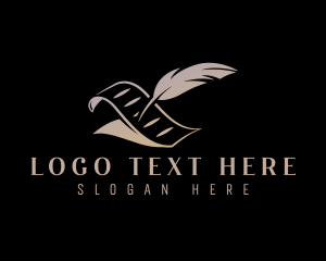Essay - Quill Pen Paper logo design