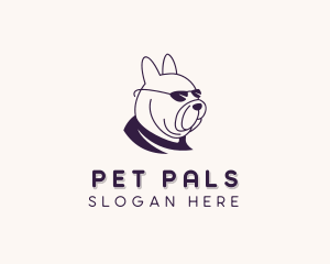 Dog Pet Bulldog  logo design