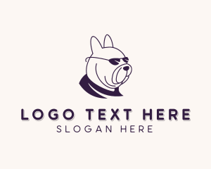 Puppy - Dog Pet Bulldog logo design