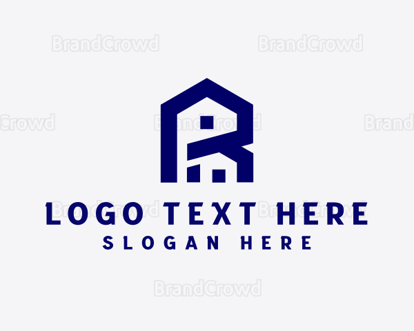 House Builder Real Estate Logo