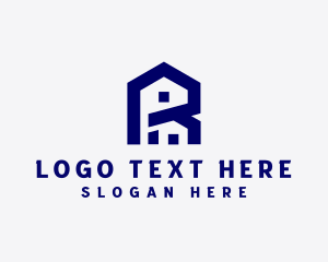 Lettermark - House Builder Real Estate logo design