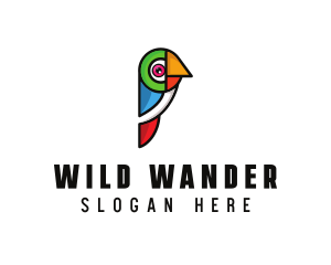 Parrot Bird Wildlife logo design